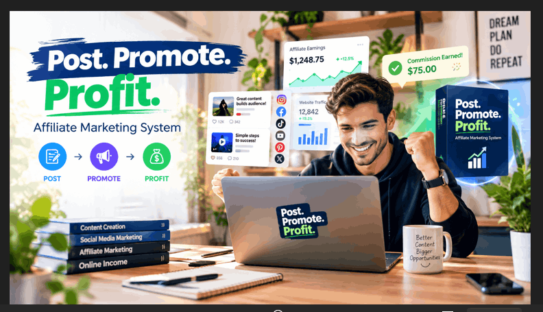 Post Promote Profit review and affiliate marketing system by Tyler Wise
